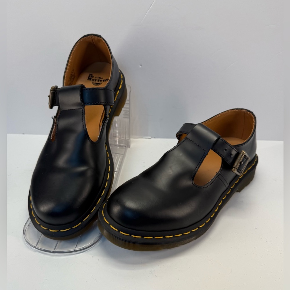 Dr. Martens Black T-Strap Mary Jane Flats - Picture 11 of 14